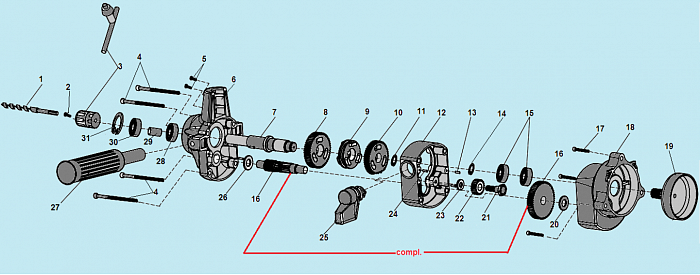 3 РЕДУКТОР МОТОДРЕЛЬ CHAMPION DR230